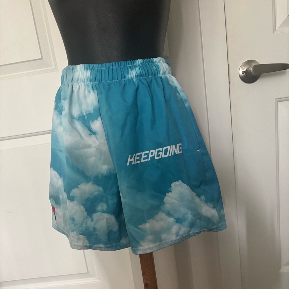 2/$45 - 4 The Homies LLC Mike Stud Brand Women's Blue Cloud Sport Shorts